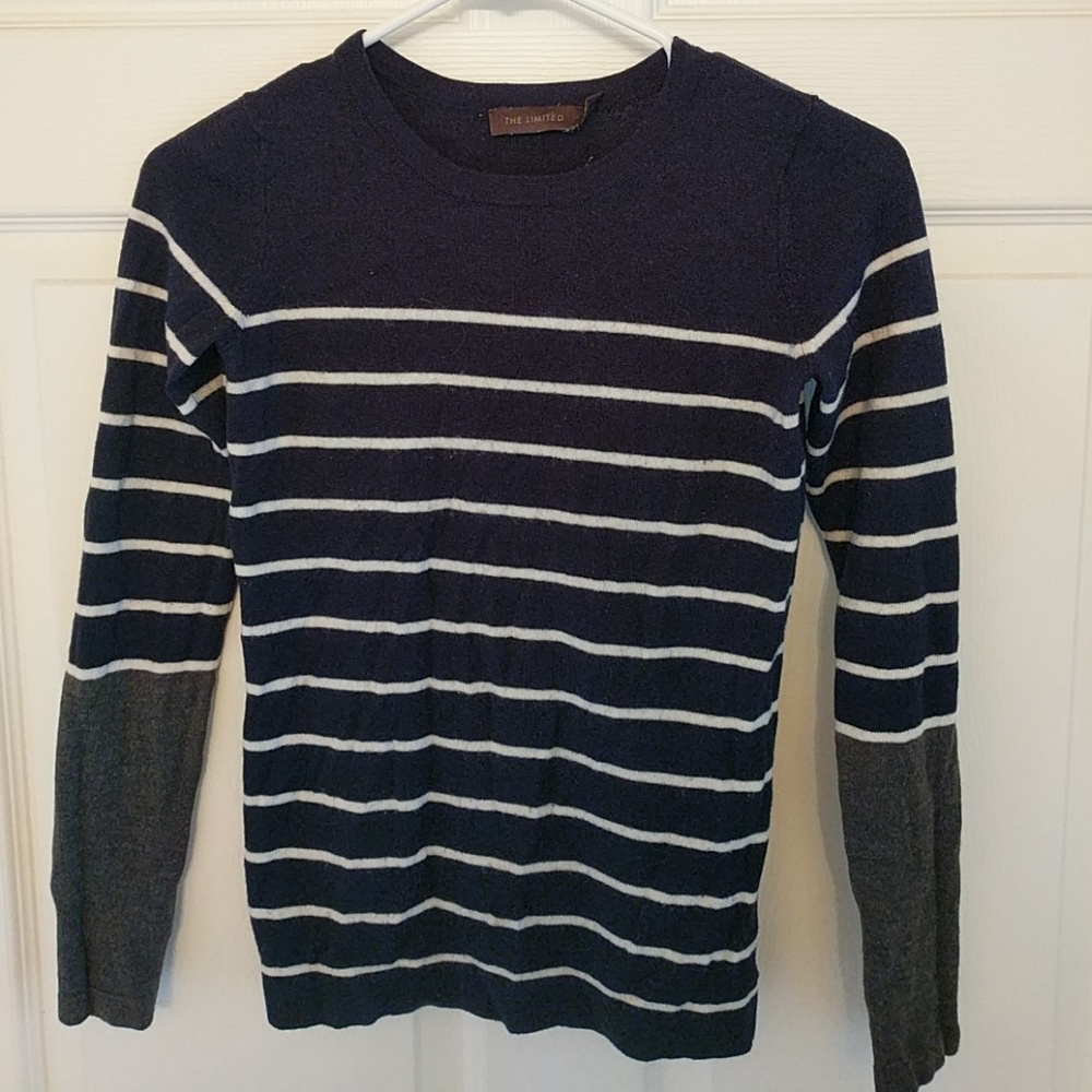 Navy Striped Sweater